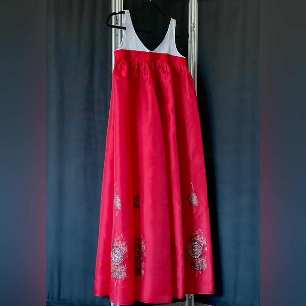CUSTOM Korean Hanbok Style Top Layer Skirt Inspired by Joseon Princess Deokon